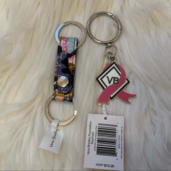 Vera Bradley Keychains - New x2 - Twice as Nice - Picture 2 of 13